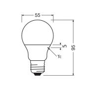 OSRAM LED Classic Star, mat, E27, 4,9 W, 2.700 K, 470 lm