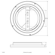 EVN ALR LED-panel, hvidt, 12 W Ø 25 cm 3.000 K