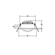 BRUMBERG LED-indbygningsspot 38° rund krom 2.700 K