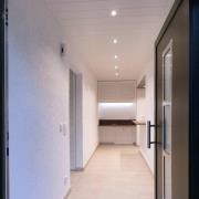 Indbygget loftlampe med LED Acrux, Ø 11 cm, sølvfarvet mat, CCT