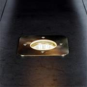 Prios Riya nedgravningslampe, kantet, stål