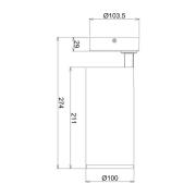 LED-loftspot Lucea, justerbar, 30 W sort