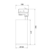 LED-skinnespot Lucea 3-kreds 30 W sort