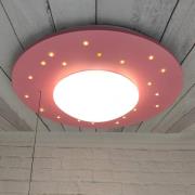 Starlight loftlampe med stjernehimmel, rosa