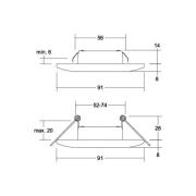 BRUMBERG Adapt LED-downlight, mat nikkel