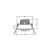 BRUMBERG BB18 dim2wam RC montageboks mat sort