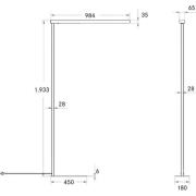 BRUMBERG Peria LED-gulvlampe med indirekte komponent