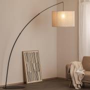 Gulvlampe Moby Nature med tekstilskærm