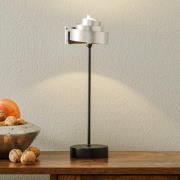 Elegant designet bordlampe BANDEROLE SILBER i jern