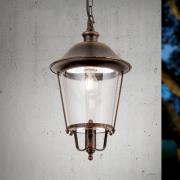 Mariella udendørs hængelampe, sort-kobber, metal