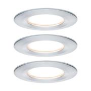 Paulmann LED-indbygningsspot Nova Coin 3 aluminium rund dæmpbar