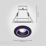 Calex Smart Halo downlight CCT RGB sort