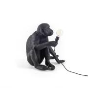 Monkey Lamp deko LED-terrasselampe, siddende, sort