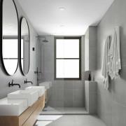 Plat LED-indbygningsspot, hvid, Ø 7,5 cm, 4.000K