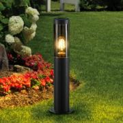 Lindby Statius sokkellampe, antracit, jern, 45 cm