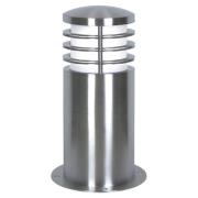 Sokkellampe Sandbanks, stål, 24 cm høj, E27, IP44