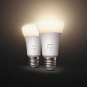 Philips Hue White 9 W E27 LED-pære, sæt med 2 stk