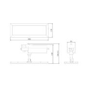 TRACK LIGHT LED-panel, sort, 3-faset, 4.000 K, tænd/sluk