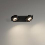 LEDVANCE LED-loftspot Venus, 3.000 K, 2-lys, sort