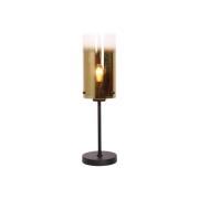 Ventotto bordlampe, sort/guld, højde 57 cm, metal/glas