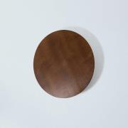 Envostar væglampe Rito, valnød, Ø 40 cm