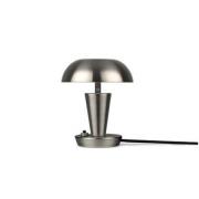 ferm LIVING Tiny bordlampe, nikkel, 14 cm, jern, kan vippes