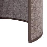 Euluna væglampe Celine, cappuccino, chenille-stof, 24 cm