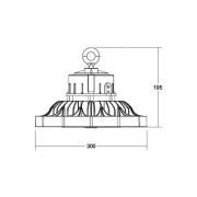 BRUMBERG LED high bay spotlight Sol Midi, DALI, multilumen