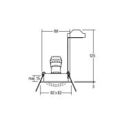 BRUMBERG indbygningsspot Tirrel-S, GU10 fatning, struktureret hvid