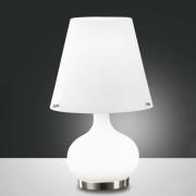 Ade bordlampe, højde 33 cm, hvid, glas