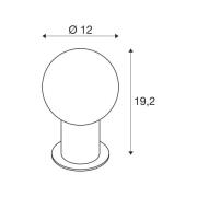 SLV Varyt bordlampe, messingfarvet, aluminium, højde 19,2 cm