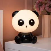 Børnebordlampe Dodo Panda, sort/hvid, dæmpbar, ABS