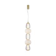 LOOM DESIGN hængelampe Pearl 5 rav/guld glas højde 78cm