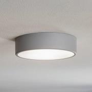 Cleo 300 loftlampe, grå, sensor, IP20, Ø 30 cm, metal