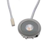 LED-indbygningsspot AR 35, 3.000 K Ø 4 cm rustfrit stål aluminium 24 V