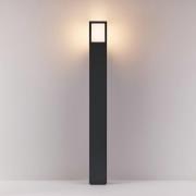 Facado II vejlampe, højde 100 cm, kantet, mørkegrå/opal