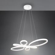 Fly LED-pendel, mat hvid, 4.000 K, 83 cm x 45 cm