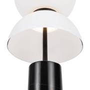 Maytoni LED-bordlampe Kyoto, sort, højde 46 cm, marmor