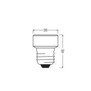 OSRAM LED Star Flat E27 3,5W 4.000K dæmpbar udskiftelig ring