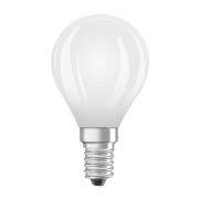 OSRAM LED-pære dråbe E14 1,2W mat 4000K 255lm