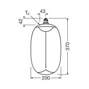 OSRAM LED Big Elipse Oval E27 12W 818 Filament smoke dæmpbar