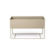 ferm LIVING Plantekasse Large, beige, 77 x 34 x 45 cm, stål