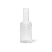 ferm LIVING Ripple-karaffel, klar, 1 liter, glas, mundblæst