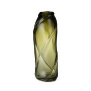 ferm LIVING Vase Water Swirl Tall, grøn, højde 47 cm, glas