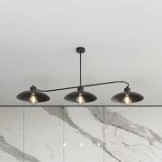 Loftlampe Foster, 3 lyskilder, 113 cm, sort, metal