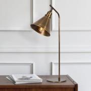 Bordlampe Sivani MR-610, antik guld, metal, højde 50 cm