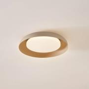 Lindby loftlampe Florie, beige, PC, Ø 40 cm