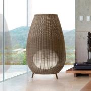 Bover LED-terrasselampe Amphora, 123 cm grafitbrun/brun