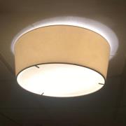 Bover LED-loftlampe Plafonet, Ø 60 cm, cremefarvet