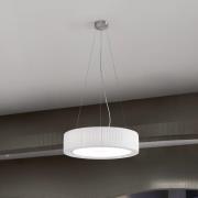 Bover loftlampe Urban, sølv/hvid, Ø 60 cm